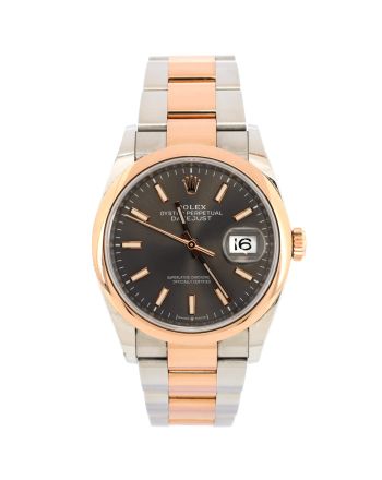 Oyster Perpetual Datejust Slate Automatic Watch Stainless Steel and Rose Gold 36